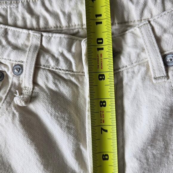 R13 Women's Kick Fit Flare Ankle Jeans Mid Rise Size 28 Kent Ecru Ivory - Picture 12 of 13